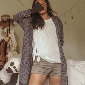 H&M DIVIDED Olive Green Jean Shorts